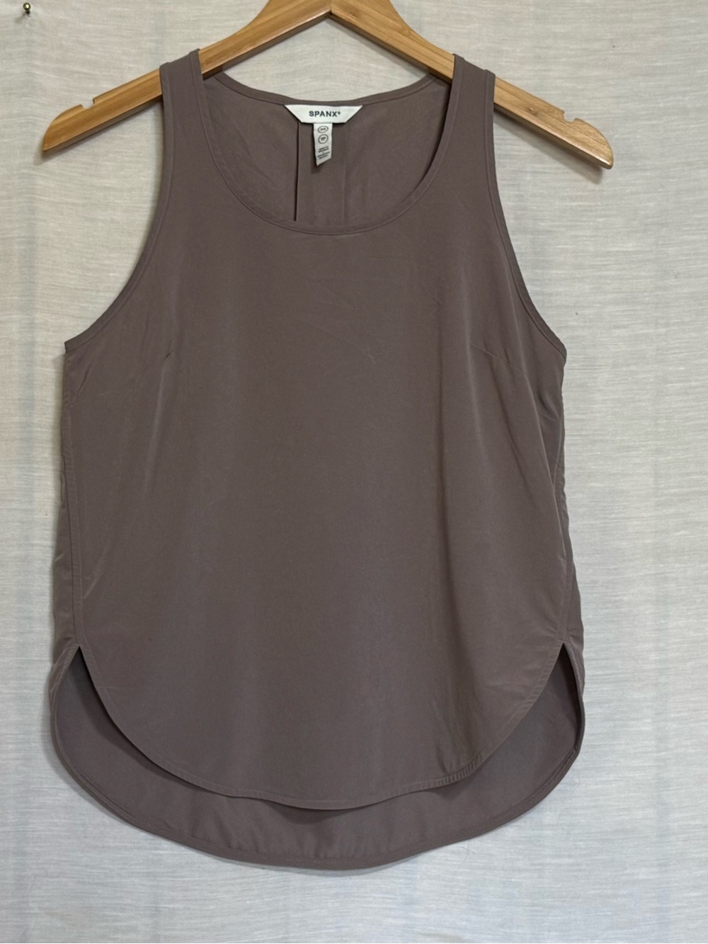 SPANX Taupe Scoop-Neck Tank Top